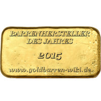 Goldbarren - Hersteller des Jahres 2015