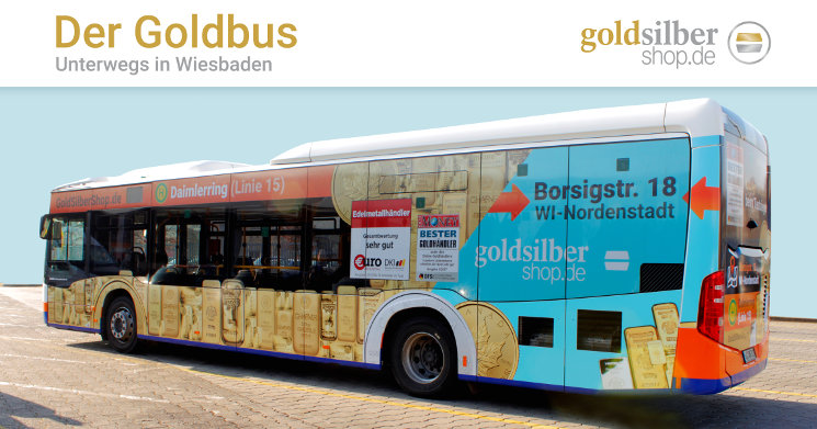 Der Goldbus in Wiesbaden