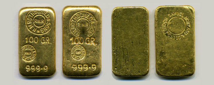 Rothschild Goldbarren Varianten