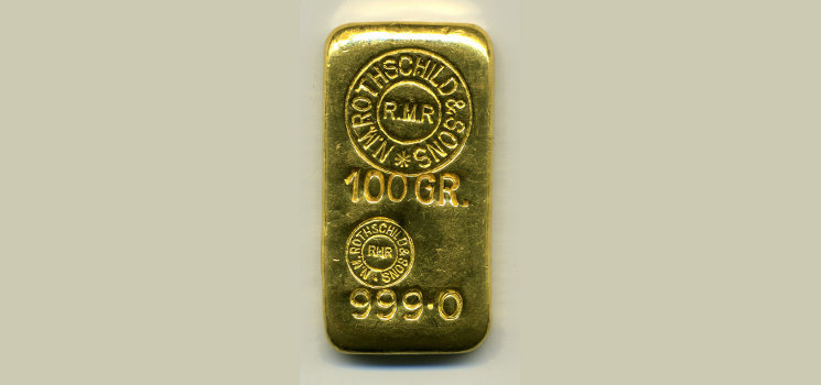 Rothschild Goldbarren 999,0