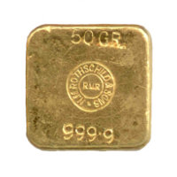 Unterseite 50 Gramm Royal Mint Refinery